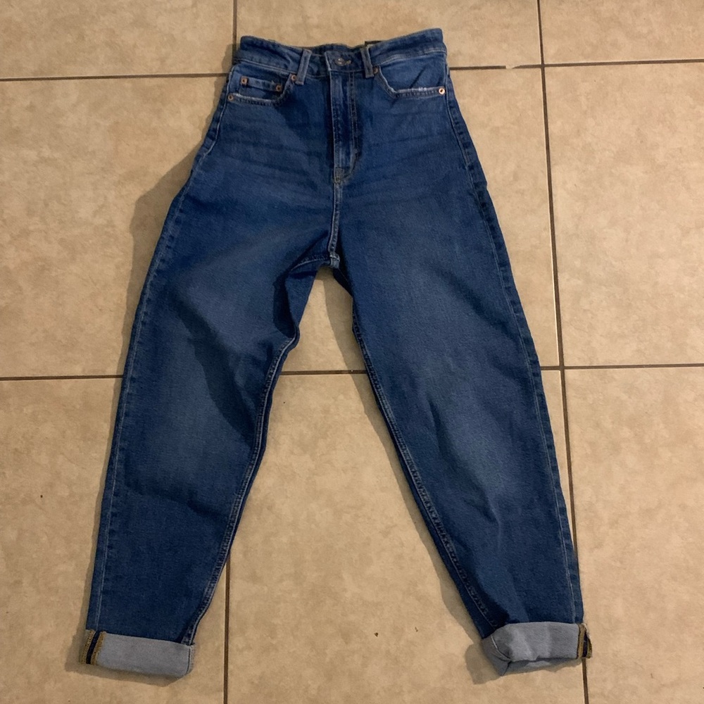 H&M loose fit high waist mom jeans